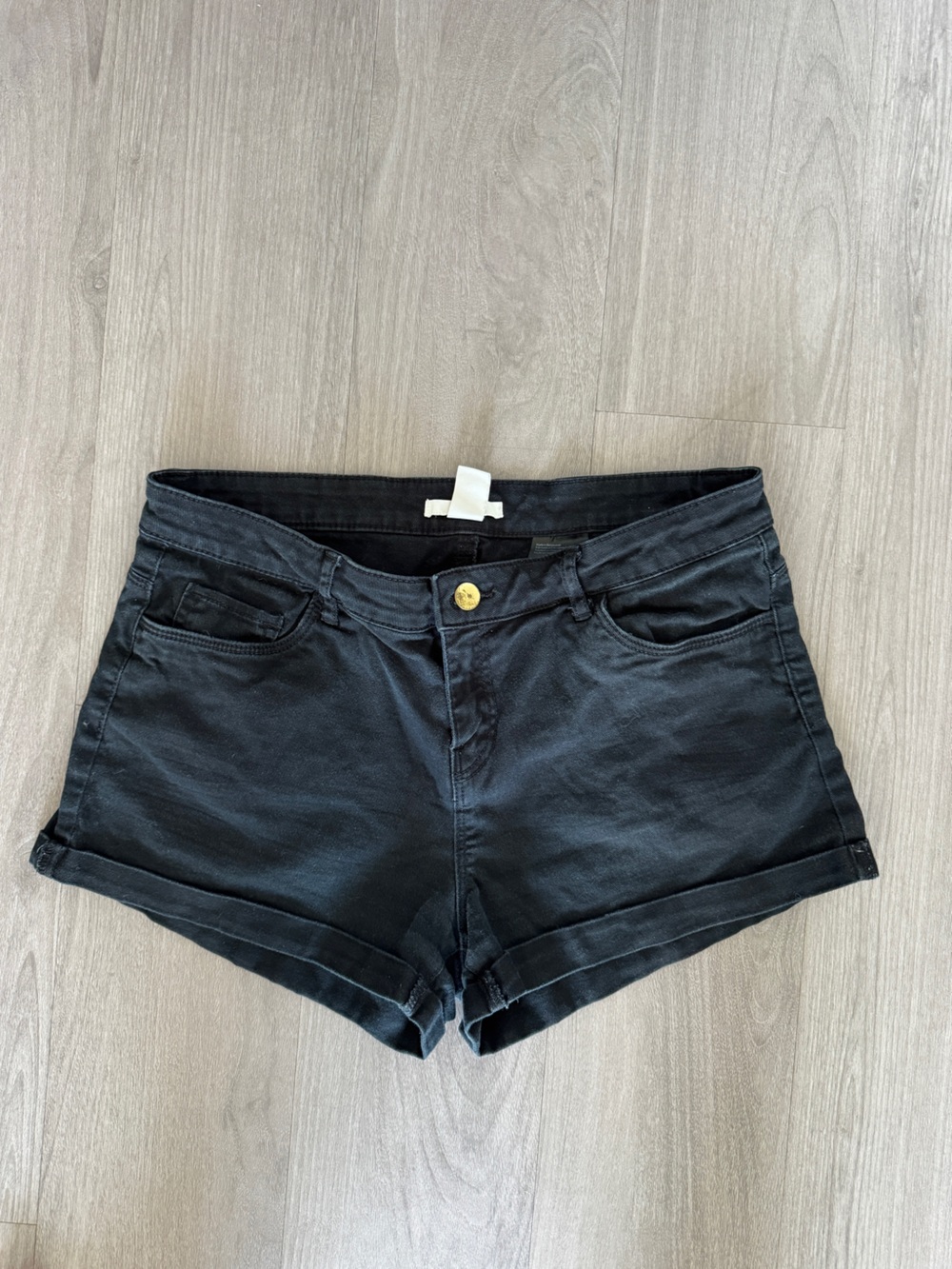 Women’s vintage cotton Black Denim Shorts